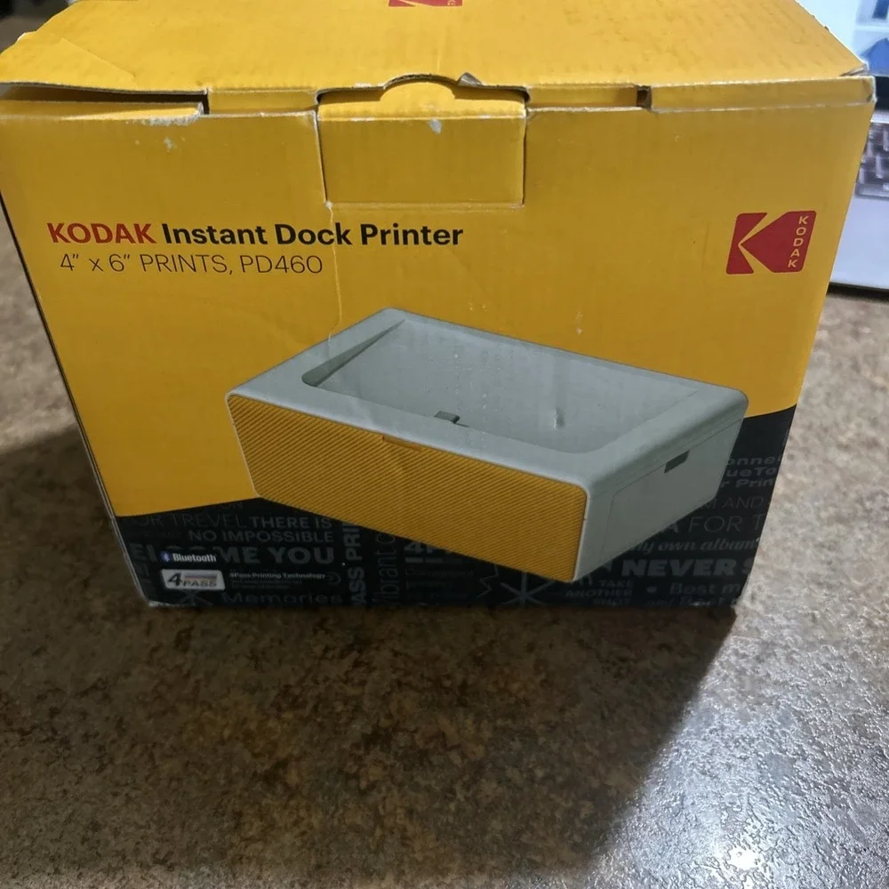 KODAK Dock Plus 4PASS Instant Photo Printer with Extra Paper